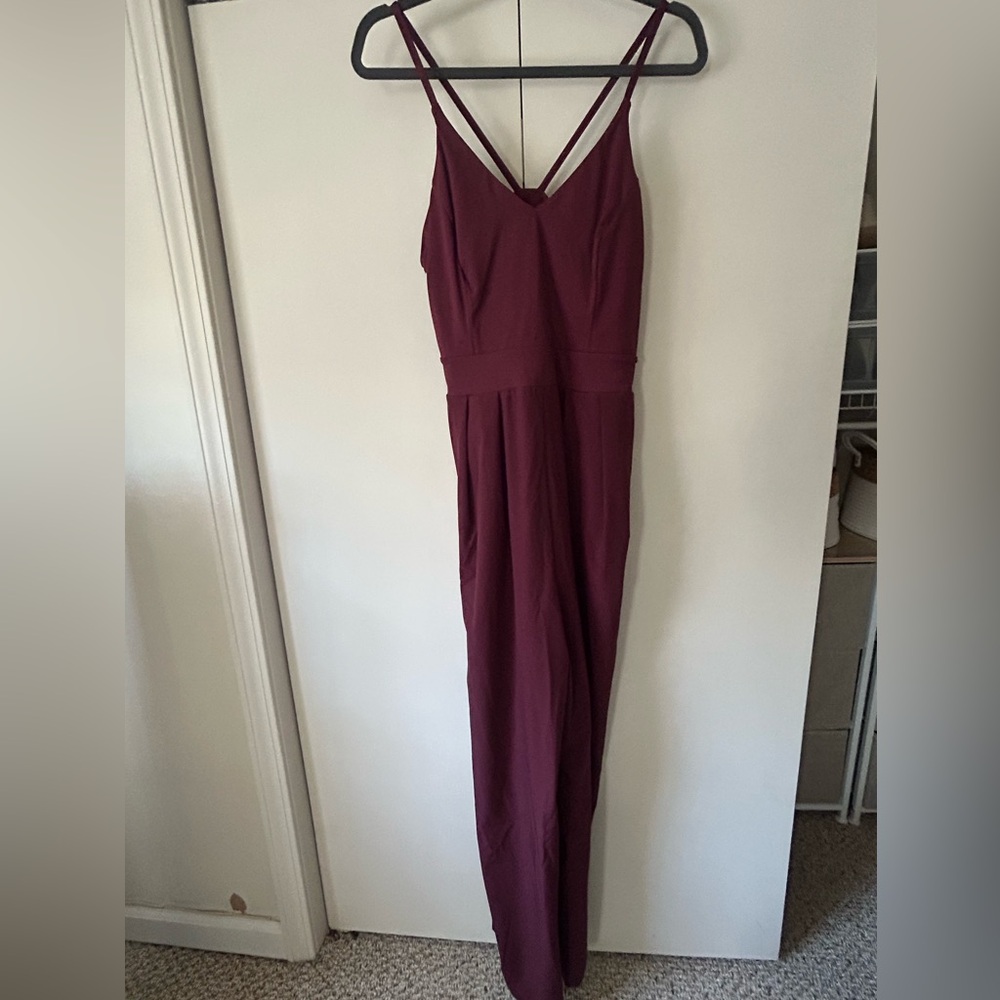 HALARA Burgundy Jumpsuit
